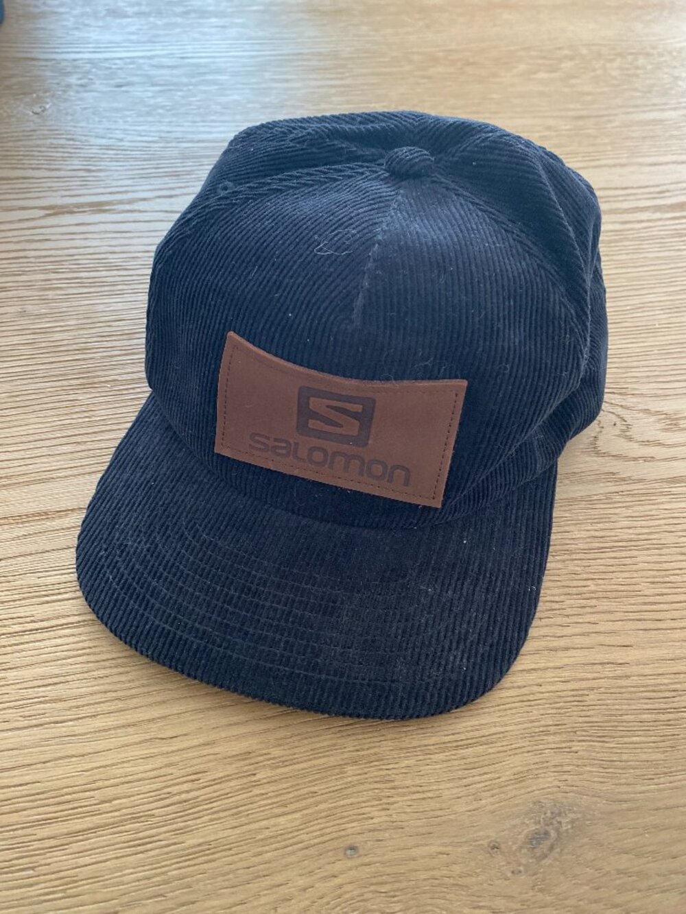 Salomon The Classics Yupoong Corduroy Snapback Trucker Hat Cap OS Black Color